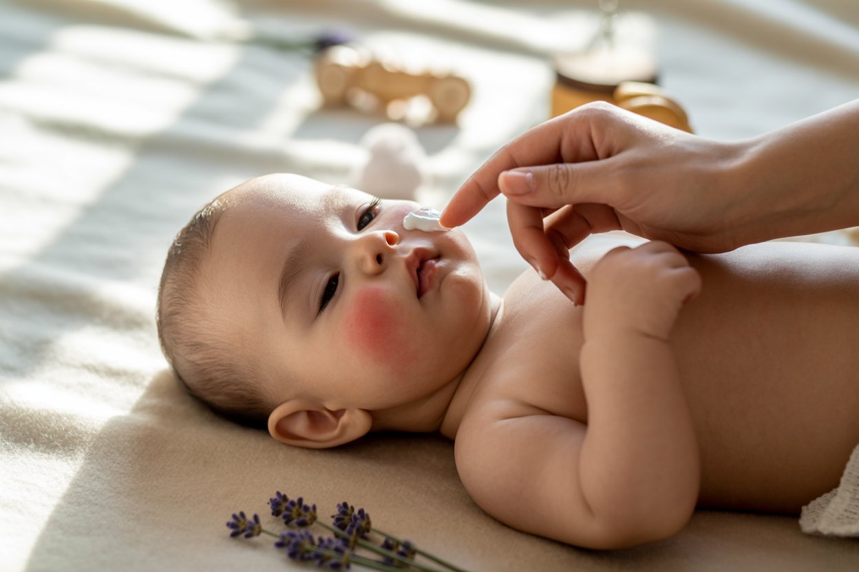 a-photograph-of-a-serene-baby-lying-on-a__oCk2rpYSy-8NZaFqWwCSg_mtsUn-55T0-iGRQC39OVfw 2025’s Best Organic Baby Skincare for Sensitive Skin USA: Trusted Choices for Moms